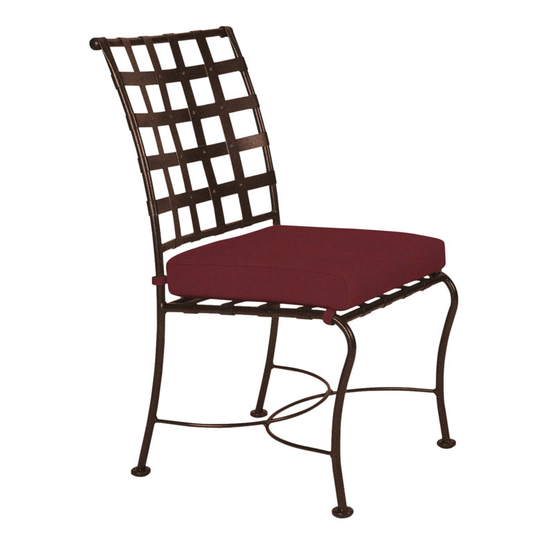 Classico Outdoor Dining Side Chair, Flagship Stone Sunbrella®, Copper Creek