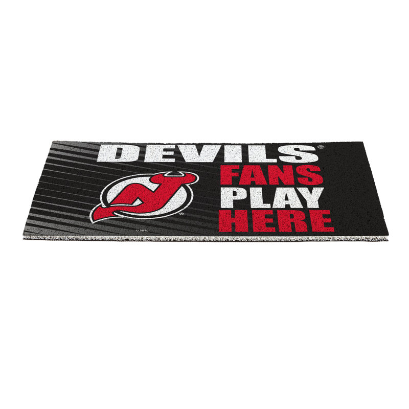 Tapis en PVC New Jersey Devils Fan, 28 po x 16 po