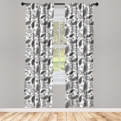 Paisley Semi-Sheer Rod Pocket Sliding Panel