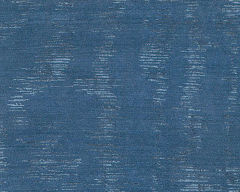 Moire Area Rug in Blue