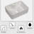 16"X12"  Ceramic Rectangular Vessel Bathroom Sink
