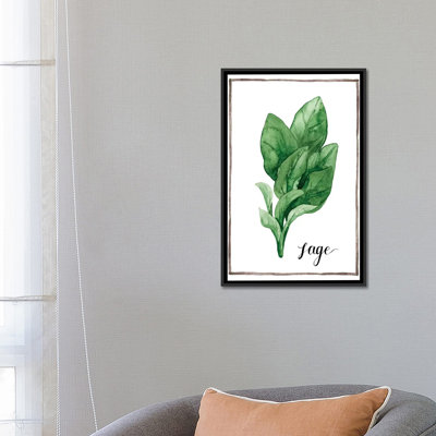 « aquarelle herbes vi », impression sur toile