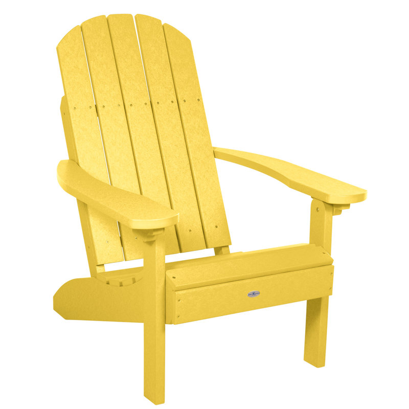 Chaise Adirondack d'extérieur Willmar Classic, Jaune