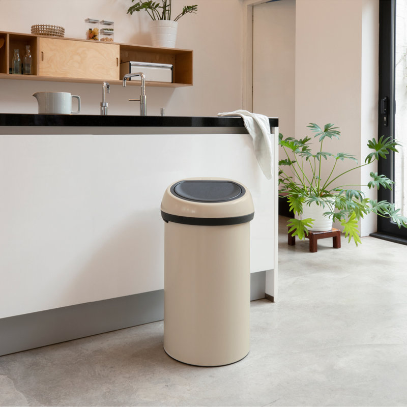 Brabantia 60 Litre Touch Bin, Soft Beige