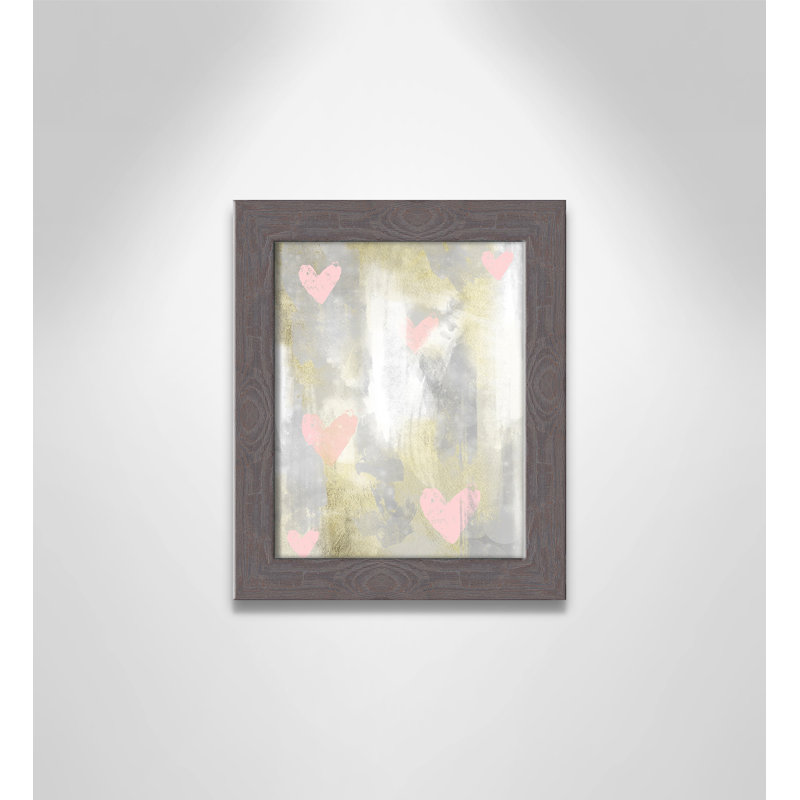 Décoration murale 1 enfant love explosion, 10" H x 8" W x 0.63" D, Encadrement fil du bois gris