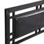 Lit simple - meuble de chambre à coucher moderne, noir, silencieux, facile à assembler, s'adapte à tous les types de matelas, aucun sommier tapissier, structure en métal noir de 36,62 po de hauteur, look, assemblage, types compatibles