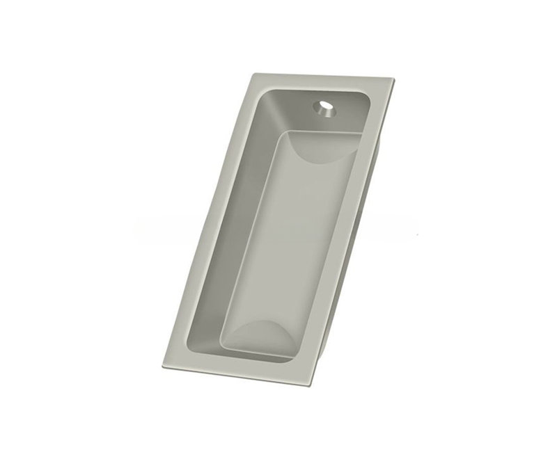 Deltana FP227U15 Flush Pull, Large, 3-5/8" x 1-3/4" x 1/2" in Brushed Nickel, Brushed Nickel
