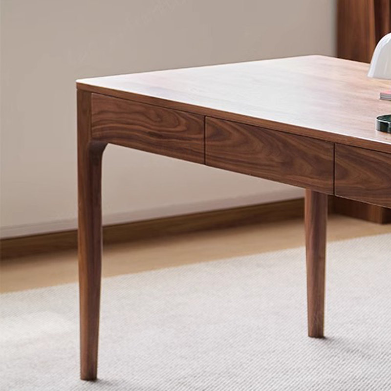 Retro rectangular desk, 30.71" H x62.99" W x 27.56" D