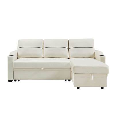 Upholstered L-Shaped Sectional Reversible