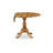 Dublin Kitchen Dining Table - a Round Wooden Table Top with Dropleaf & Pedestal Base, Natural-1356660027