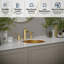 Lavabo de salle de bain circulaire encastrable en acier inoxydable 15,75 po Karran Cinox-95277352
