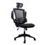 Fauteuil de direction moderne haut dossier en filet avec appui-tête et accoudoirs rabattables-1116518605