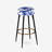 Cobalt Blue Damask Victorian Pattern - Floral Bar Stools Set Of 2