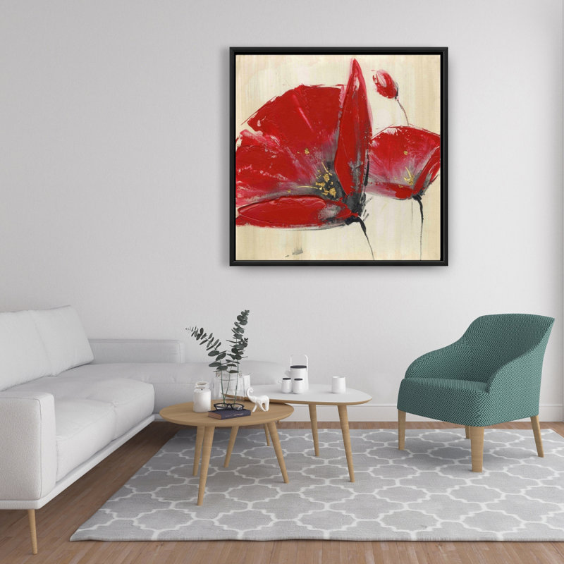" Three Red Flowers "