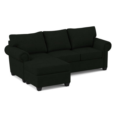 Charlotte 86" Wide Reversible Sofa & Chaise with Ottoman