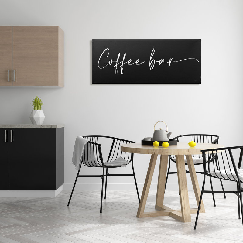 «Coffee Bar Classy Script» par Lux + Me Designs, H 20 po x l 48 po x P 1,5 po