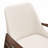 U-Can Sherpa Fabric Upholstered ArmChair  with Solid Wood Frame