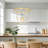 Cross-Shaped Spherical Led Chandelier