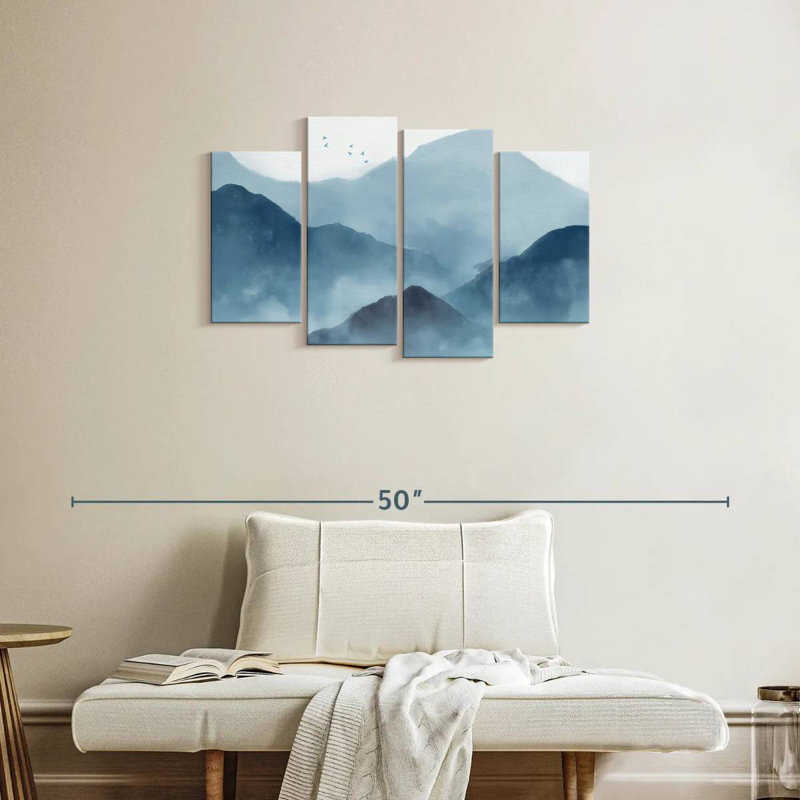 Alvord Abstract Mountain Range, 22" H x 36" W