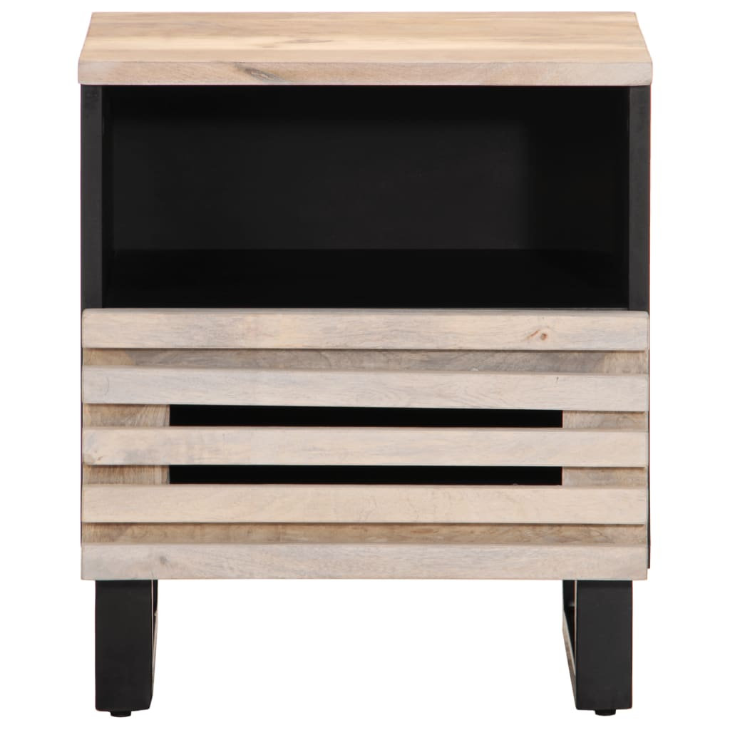 40cm W Steel Bedside Table