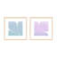 Purple & Blue Clouds. Set Of 2 Painting by Lee Lessem-1007194902-1007194909