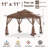 MASTERCANOPY 11 Ft. W x 11 Ft. D Steel Patio Gazebo-64890841