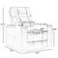 Fauteuil inclinable électrique en cuir 33,1 po Ryun-1547970294