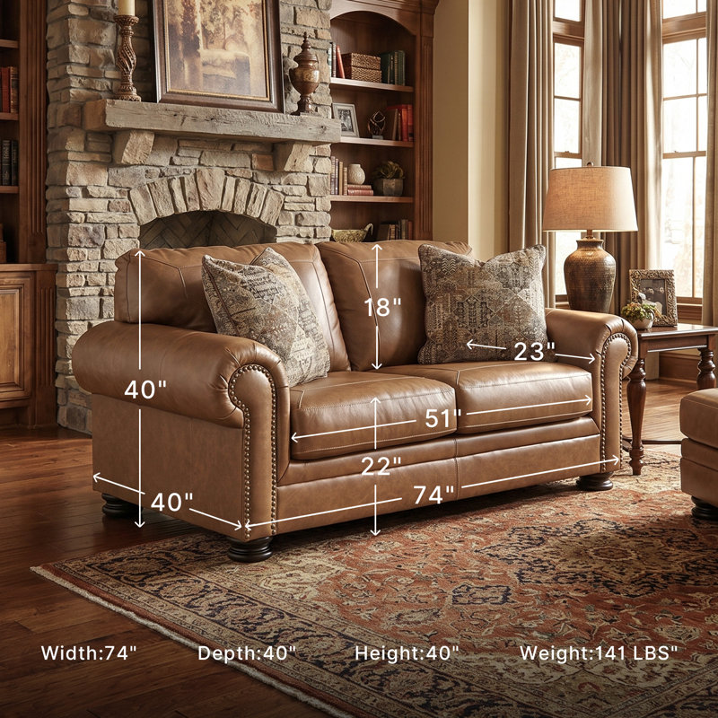 Carianna Upholstered 74'' Loveseat