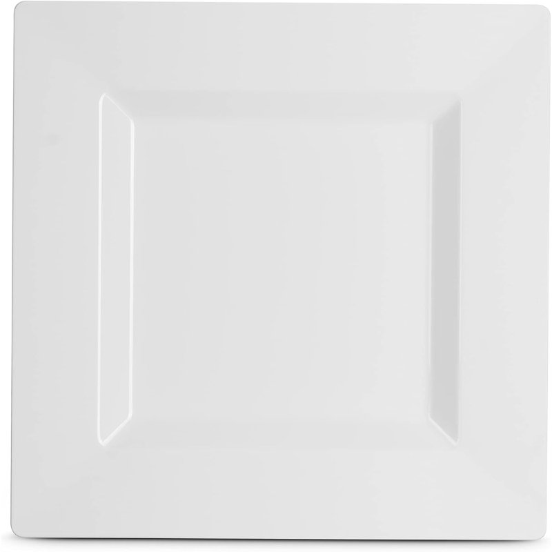 Ensemble de fournitures de fête jetables White Square