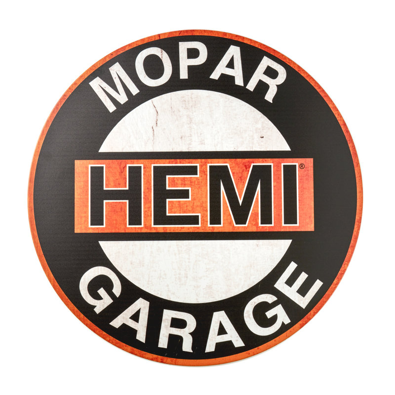American Art Decor Mopar Hemi Garage Metal Sign 30" - Vintage Wall Art Classic Home Decor