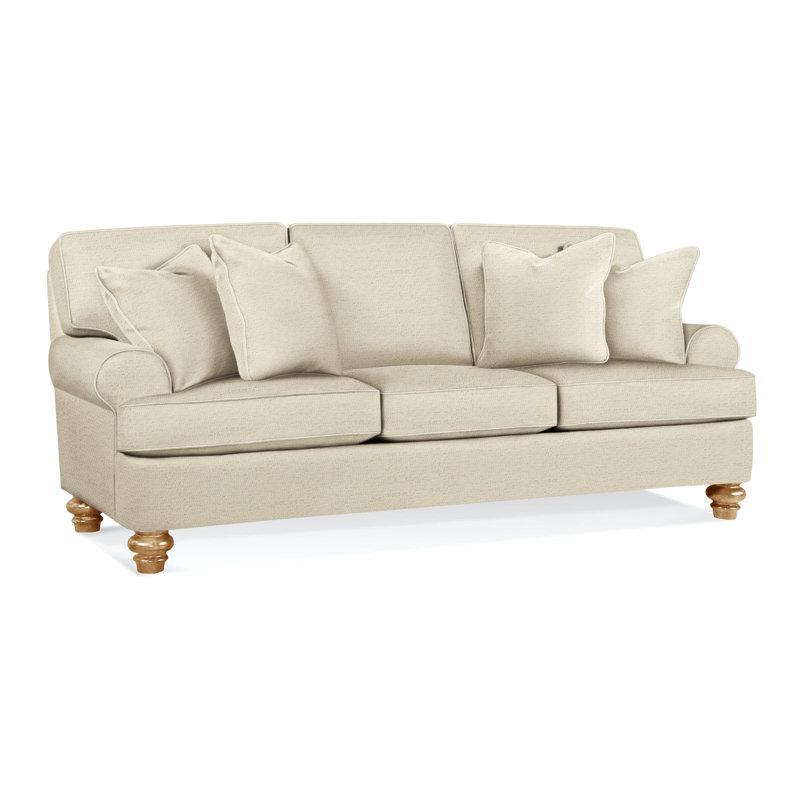 Lowell Upholstered 86'' Sofa, Honey, Fantail Blue; 0569-66