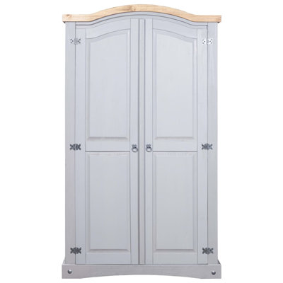 Bartz 2 Door Solid Wood Wardrobe