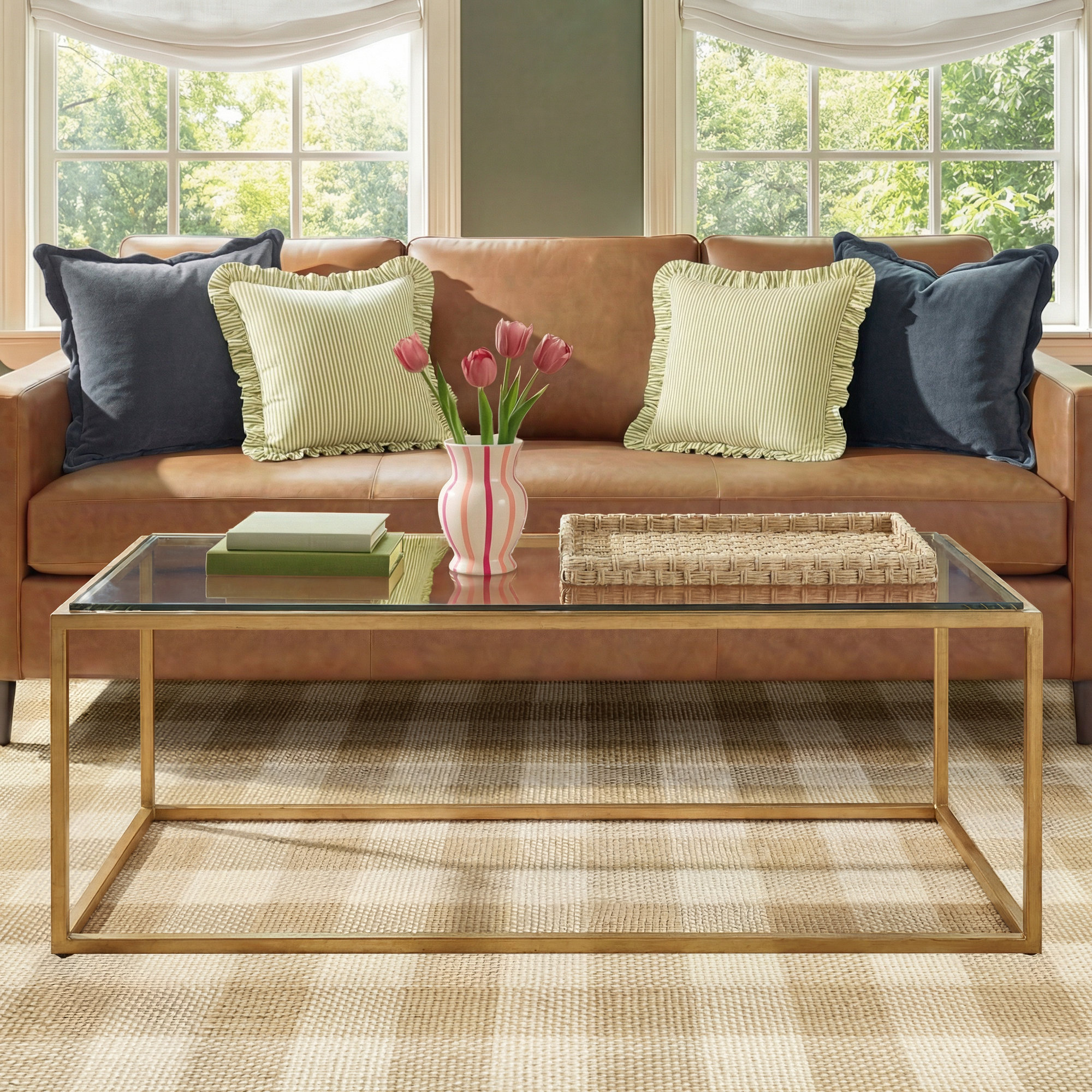 Evian Coffee Table, Gold