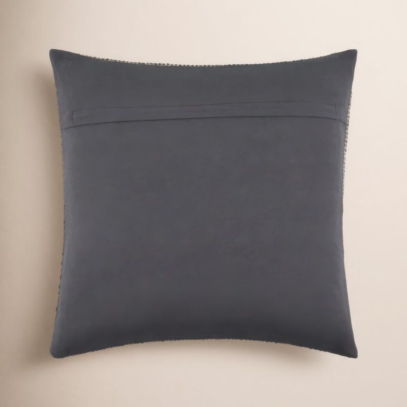 Coussin Monacizzo, Housse de coussin seulement - sans coussin, Carré 18 po, Noir