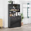 Garde-manger cannelé de 73 po avec comptoir et station de charge Haven