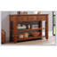 Console en bois de pin massif 48 po, table d'appoint moderne avec 3 tiroirs de rangement et 2 tablettes. Facile à assembler-619997116-619997118
