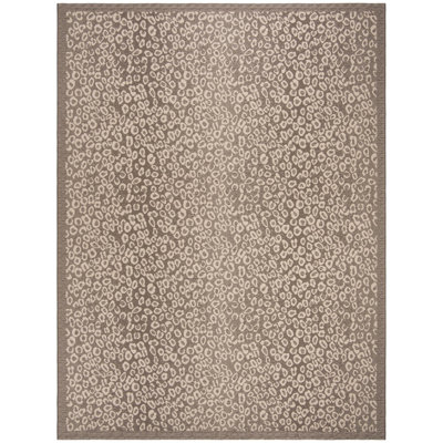 Tapis d'intérieur / extérieur à imprimé animal Amedee Performance