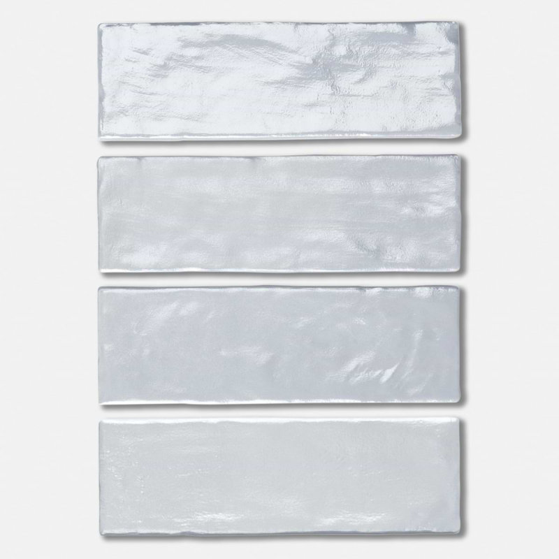 Montauk 2x8 Mixed Finish Ceramic Tile, Sky Blue