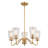 Therman 5 - Light Dimmable Shaded Chandelier-624747676
