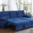 Velvet Fabric Reversible Sleeper Sectional Sofa Chaise-824778815