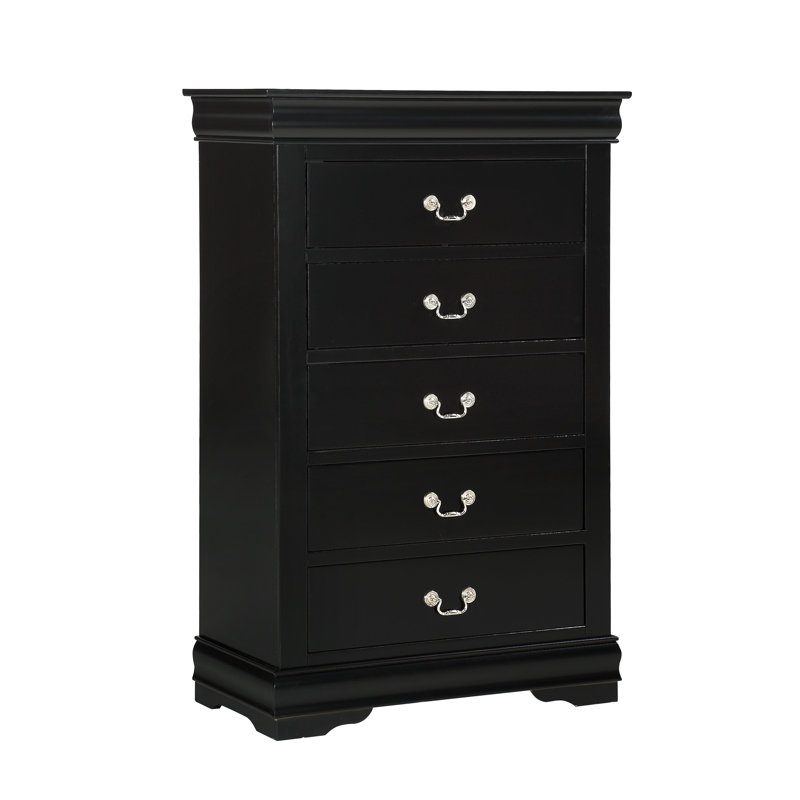 Commode noire Louis Philip, Noir