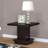 Cappuccino Square Pedestal End Table