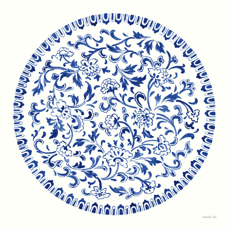 «Circle of Life II» par Danhui Nai - reproduction imprimée, H 30 po x l 30 po, Toile tendue