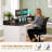 63" L Shaped Desk With Drawers, Farmhouse Corner Computer Desk-2044660658