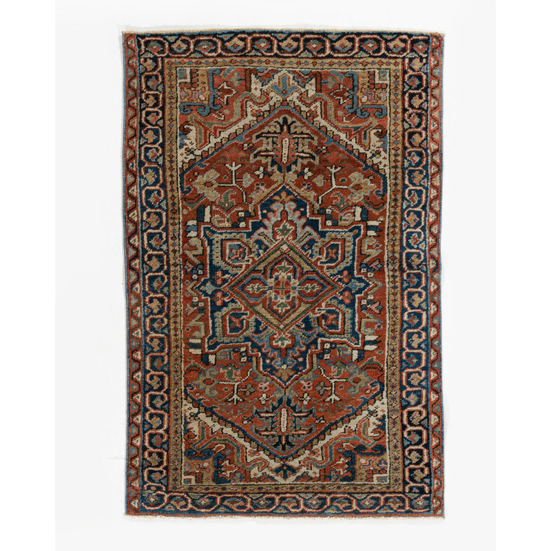 One-of-a-Kind Rectangle 3' X 4'4" Hand Knotted Area Rug