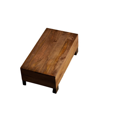 Solid Wood Lift Top Rectangle Coffee Table