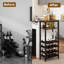 Open Shelving Wine Bottle Rack Brown