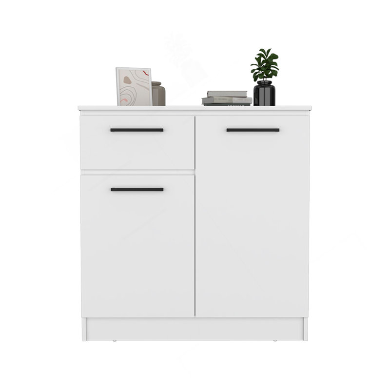 Commode Carlin, chambre à coucher, blanc, Blanc