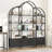 Arched Bookshelves and Bookcases: Triple Wide 5-Tier Large Open Bookshelf-1636795912