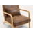 Mid Century Modern Accent Chair With Wood Frame, Upholstered Living Room Chairs With Waist Cushion, Reading Armchair For Bedroom Sunroom-788045300-797595629-797595628
